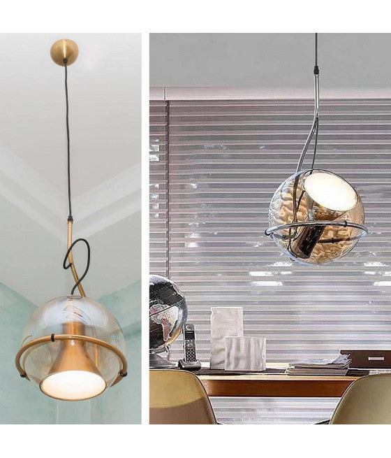 PENDENT LAMPADARIA BARRA TONDA BIANCO 50X60CM SOFFITTO LUCE LED APPLIQUE