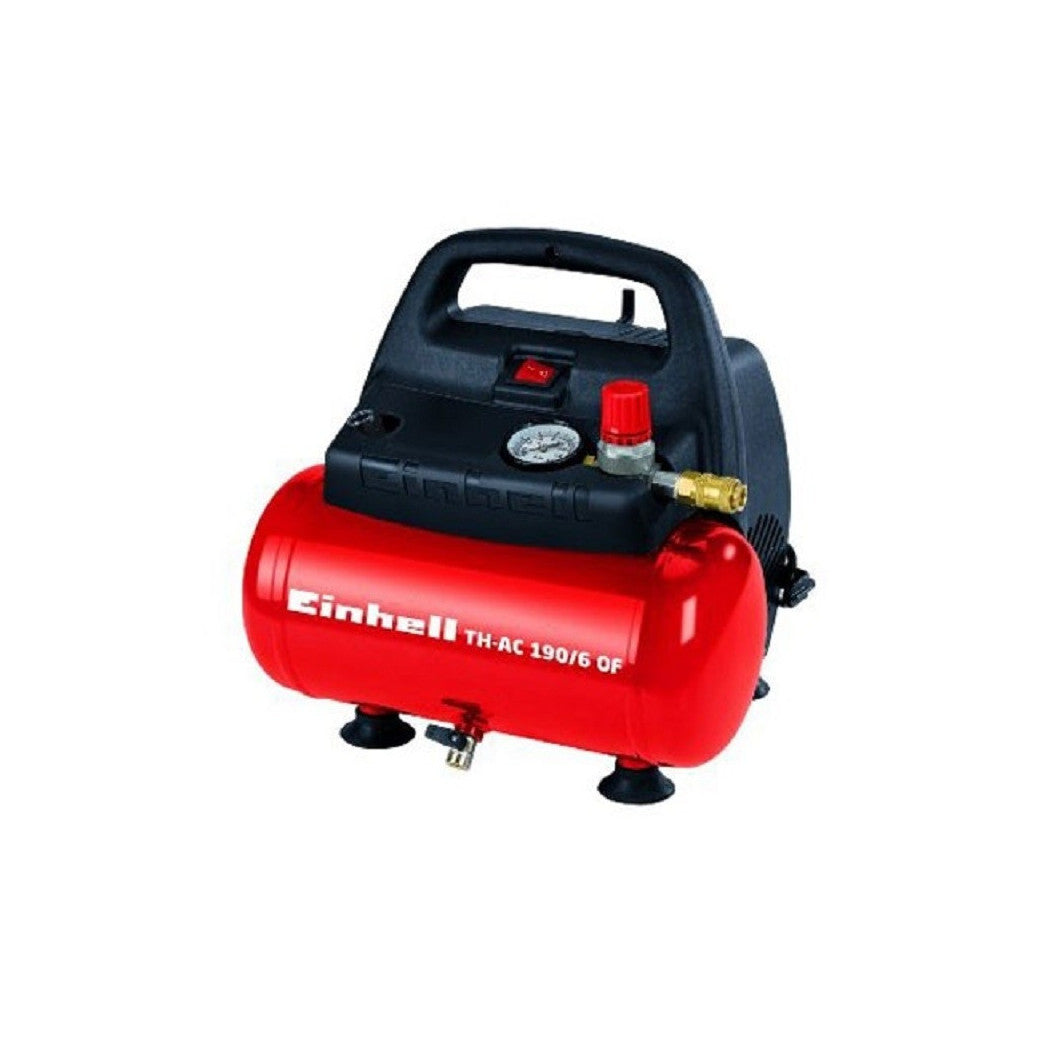 Compresor portátil 6 LT EINHELL TH-AC 190/6 DE 1.5 HP MOTOR