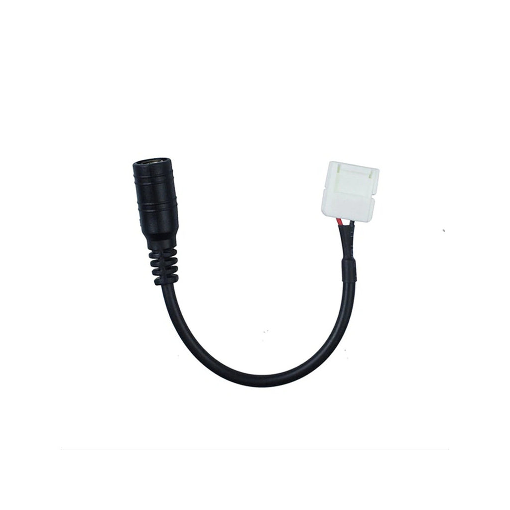 Conector de clip de 8 mm 2 PIN con tira LED 12V con cable de gato femenino de 2.5 mm