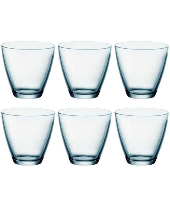 Set de servicio 6 piezas Gafas decoradas Glass de cristal delicio