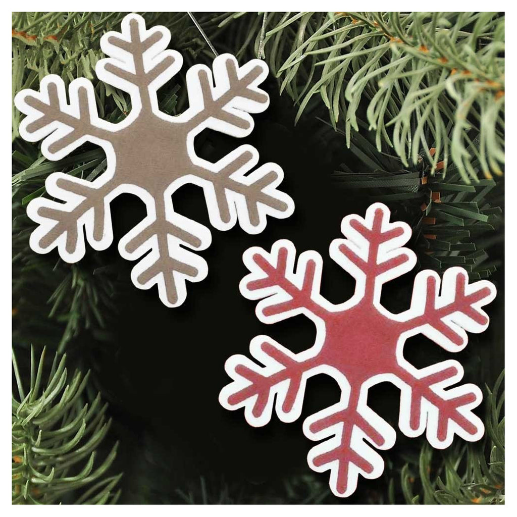 Copo de nieve colgante Appendino Reloj y Jute 44 cm Decoraciones de Navidad