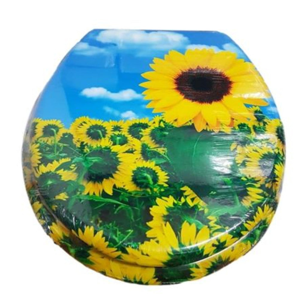 Cubierta cubierta de agua asiento wc universal baños bisagras de acero girasoles