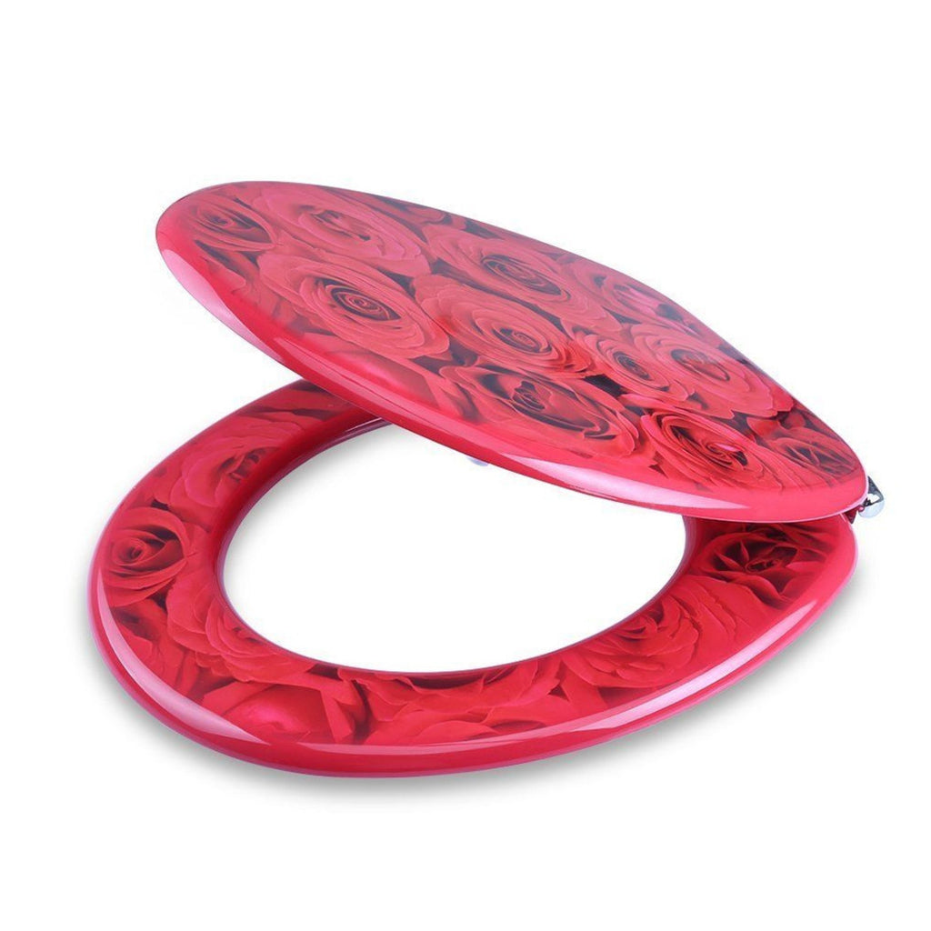 Cubiertas de agua cubiertas de agua asiento wc baño universal bisagras de acero rosas ross