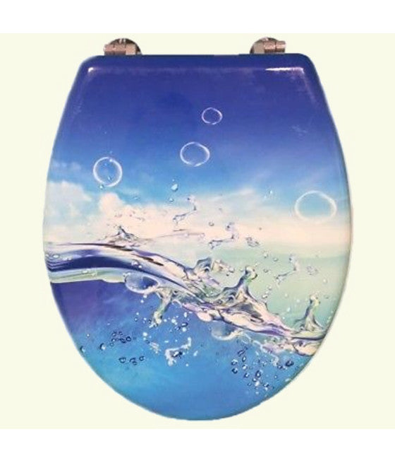 Cubierta cubierta de agua Asiento WC Baño universal Bisagras de bisagras de acero Flower Bam