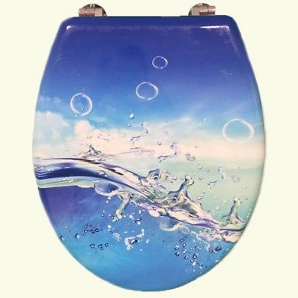 Cubiertas de agua Cubiertas de agua WC Cuarto de baño universal Bisagras de acero Ola Mar