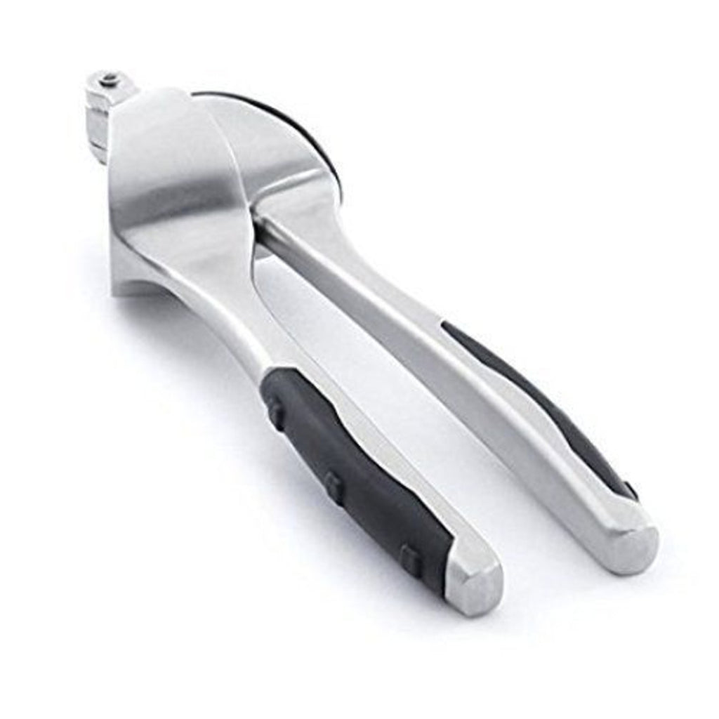 CUBO aplasta los premios de ajo en asa antideslizante de acero inoxidable satinado