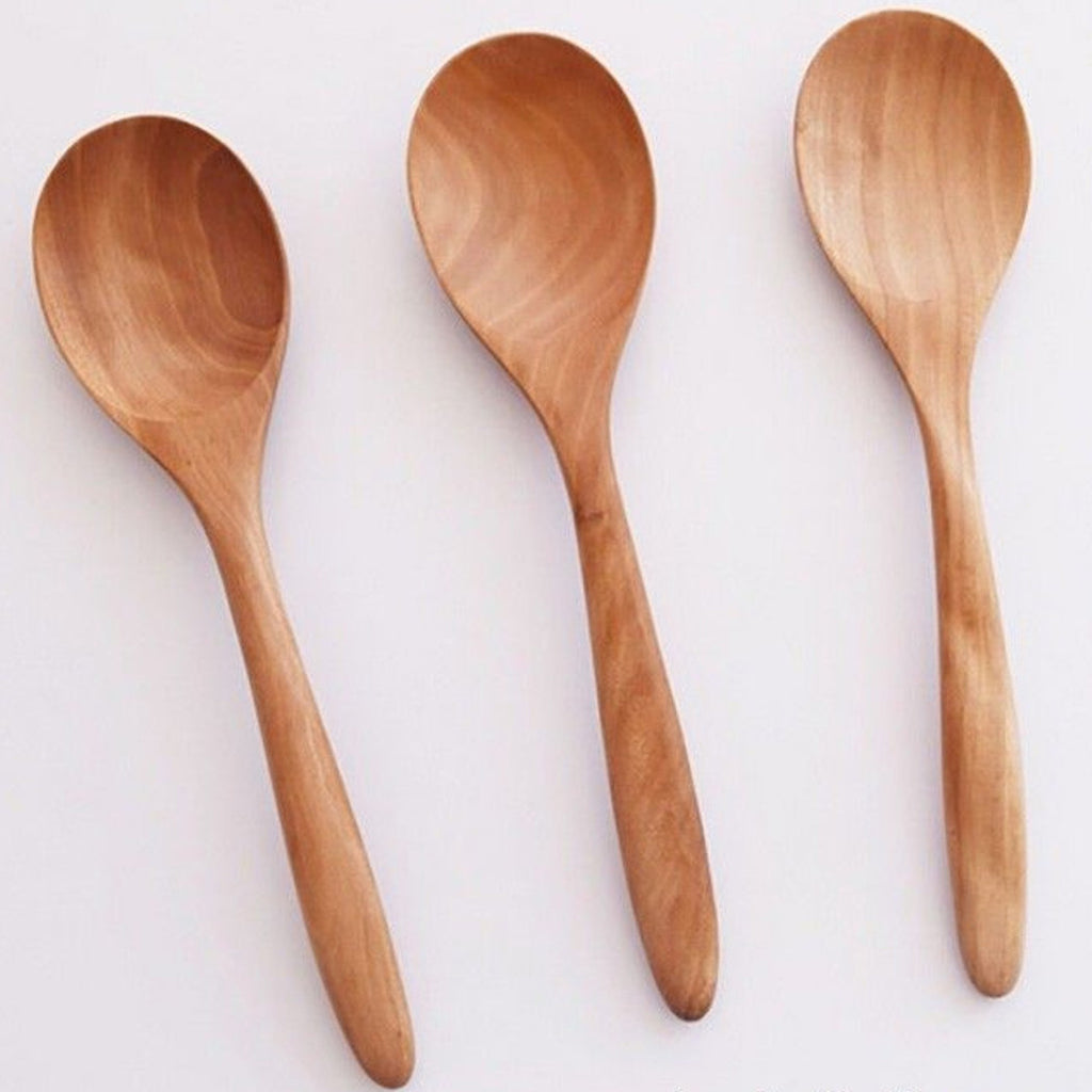 Cucharas de madera natural Set 96pcs para café Postre Helado dulce Honey Echo