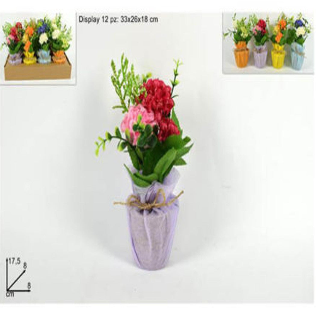 Decoración de la planta decorativa Decoración del hogar Muebles artificiales 17.5x8x8cm