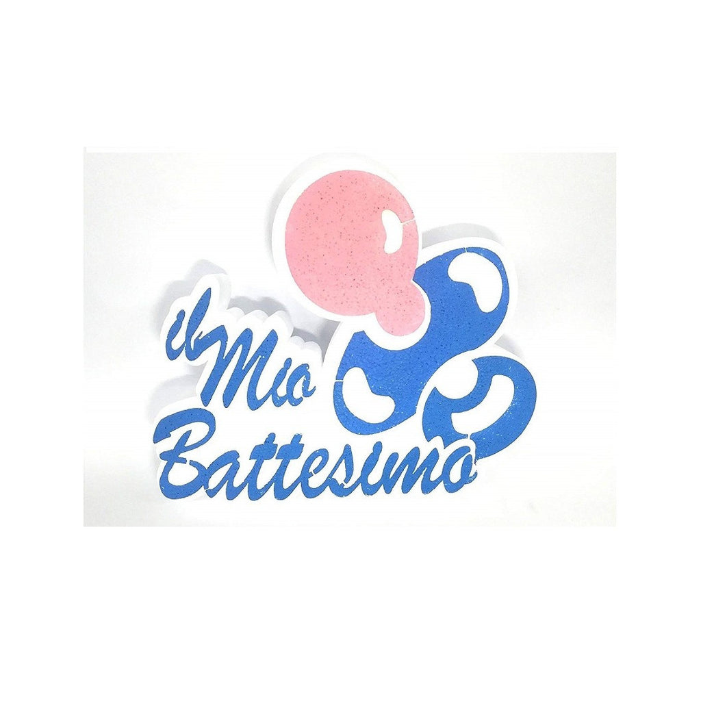 Decoración Mi bautizo en Polystirene Chacifier Bautismo Blotes Blue
