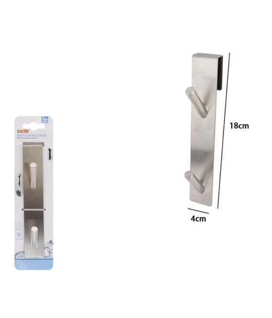 Barra 6 ganchos de acero 2.0kg adhesivo Perchas de plástico Percha de cocina