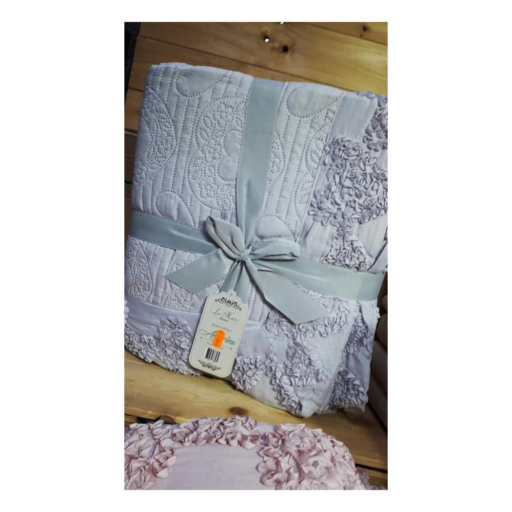 Edredón doble de alta calidad con bordado en el borde del color de la fantasía aleatoria