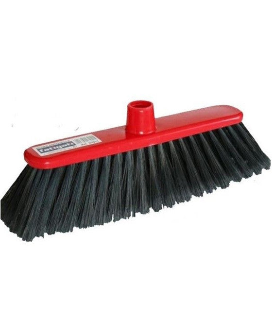 Escoba de repuesto de color negro para limpieza de hogar Pisos interiores con cerdas medianas