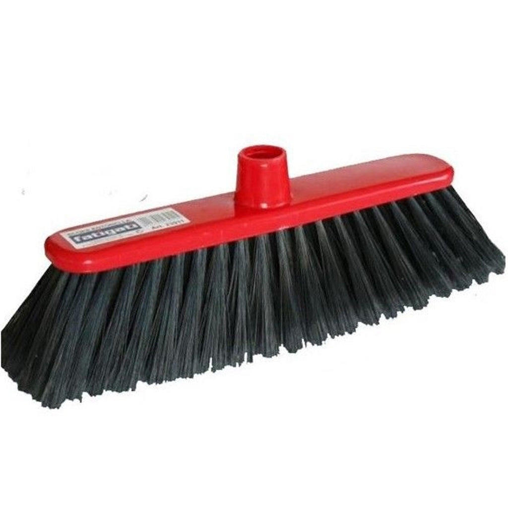 Escoba de repuesto de color negro para limpieza de hogar Pisos interiores con cerdas medianas