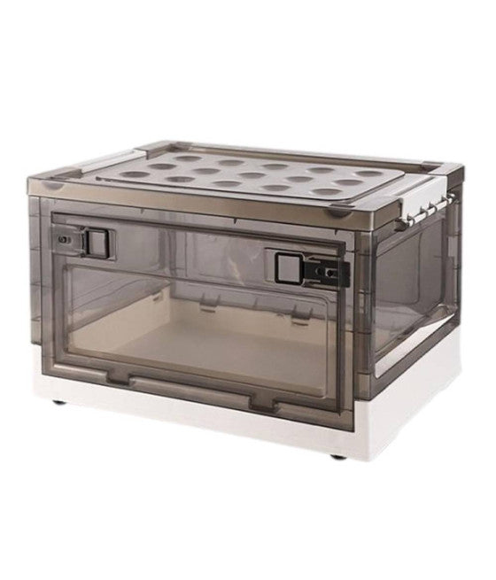 Caja de caja 32x24x12 cm 6 Objetos de lino Subfondos Guardar contenedor