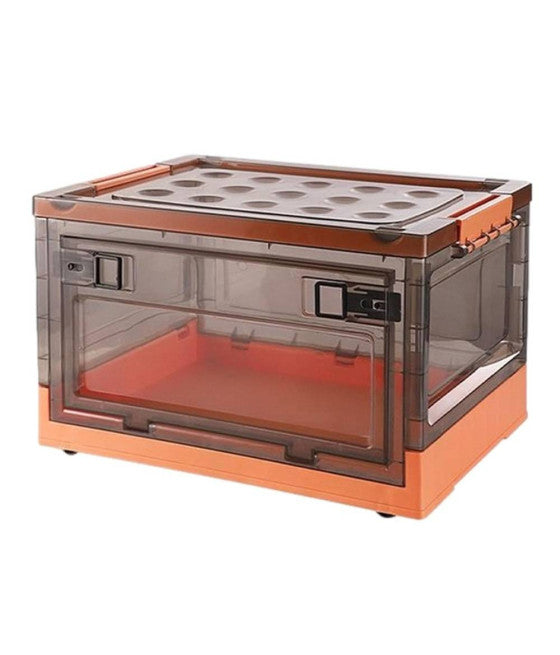 Caja de caja 32x24x12 cm 6 Objetos de lino Subfondos Guardar contenedor