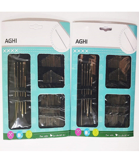 Establecer 110pcs. Agujas de costura Varios tamaños Costurera Costurera Viajes para lana de algodón