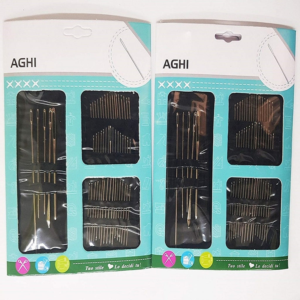 Establecer 110pcs. Agujas de costura Varios tamaños Costurera Costurera Viajes para lana de algodón