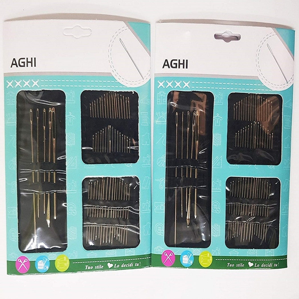 Establecer 110pcs. Agujas de costura Varios tamaños Costurera Costurera Viajes para lana de algodón