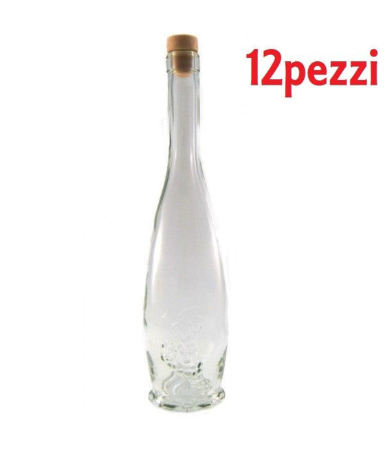 Establecer 12 piezas Bottigs Bottigs Transparente Mary con tapón 60cc