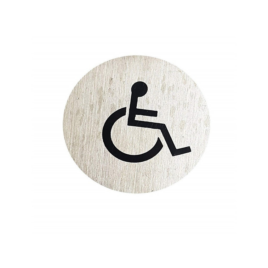 Establecer 2 adhesivo de metal redondo adhesivo adhesivo inodoro baño adhesivo plaquín