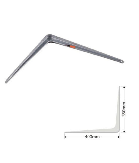 Soporte de soporte Soporte Soporte Estante de metal 20x25cm Blanco