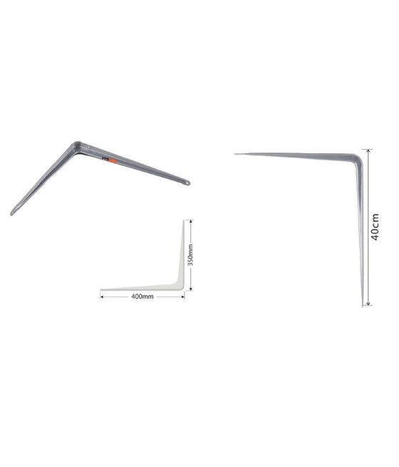 Soporte de soporte Soporte Soporte Estante de metal 20x25cm Blanco