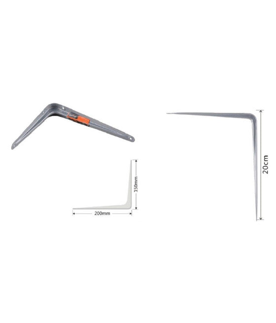 Soporte de soporte Soportes Soportes Estante de hierro forjado 14.5x11cm Blanco