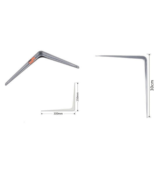 Soporte de soporte Soporte de soporte Estante de metal 12,5x15cm Blanco