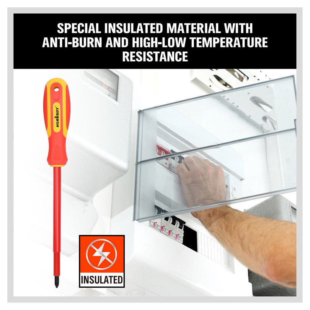 Establecer 6 destornilladores transversales destornilladores e aislamiento de corte con puntas magnéticas