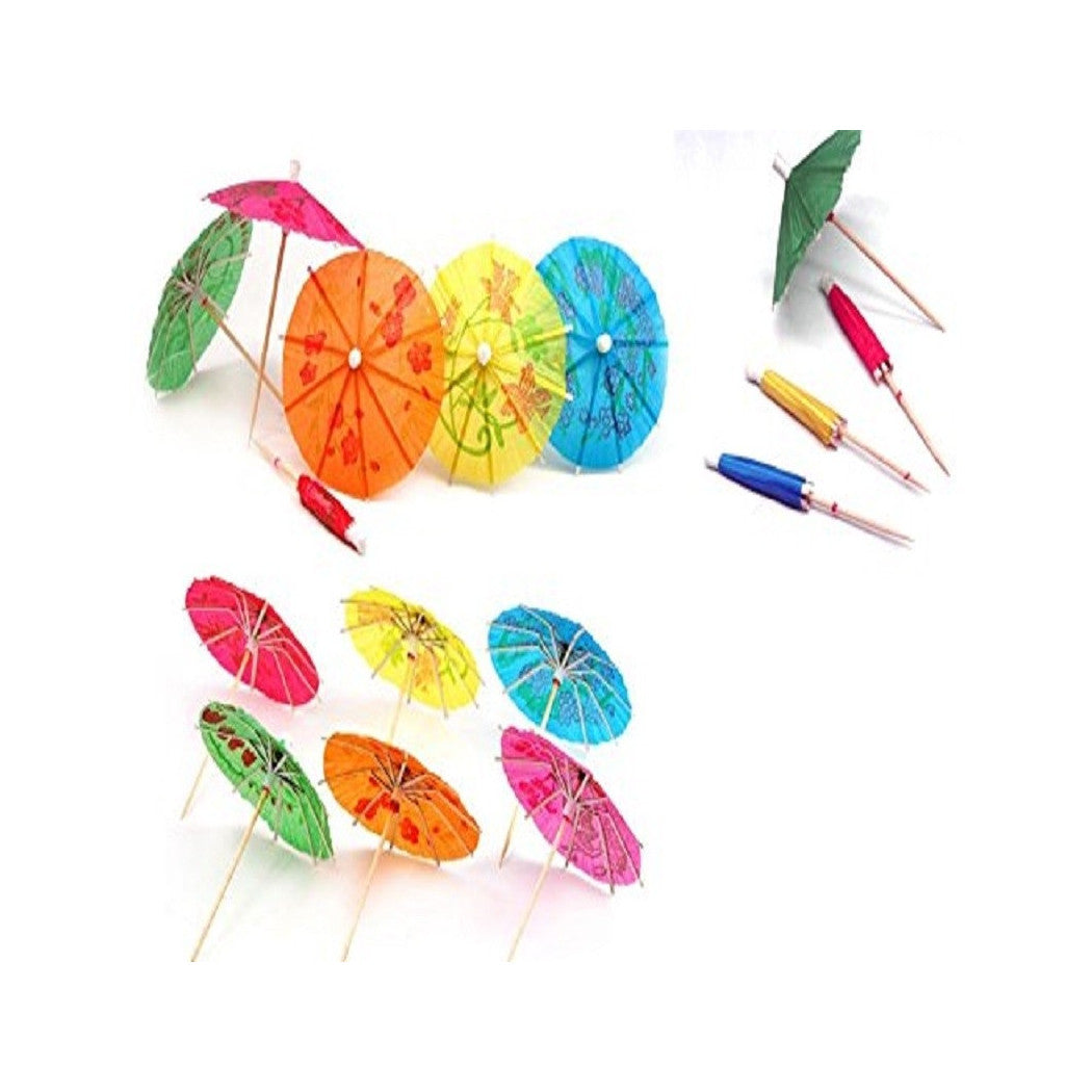 Establecer 80 PC. Parasoles de papel para aperitificaciones de fiesta Cóctel de cóctel decoraciones
