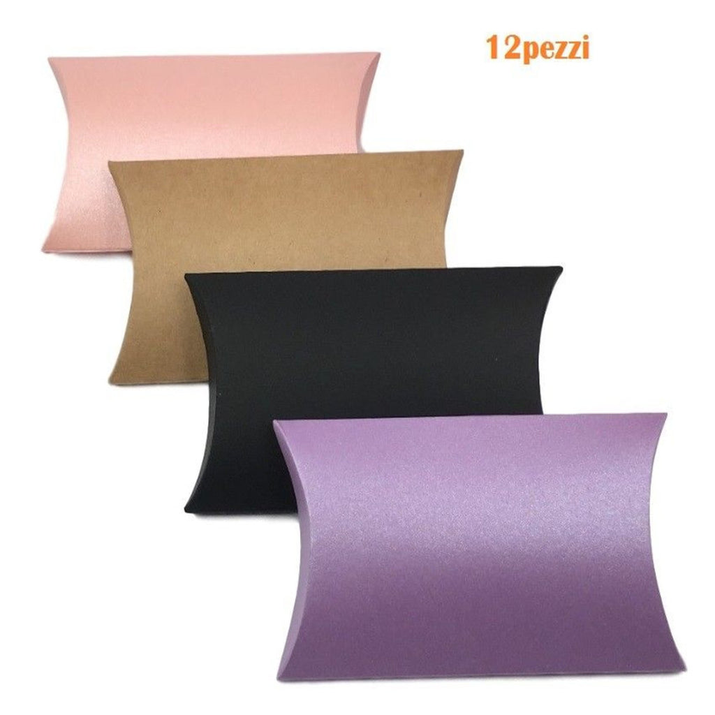 Establecer cajas de regalo de caja de 12 piezas en bolsas de color cartón 4628 cm