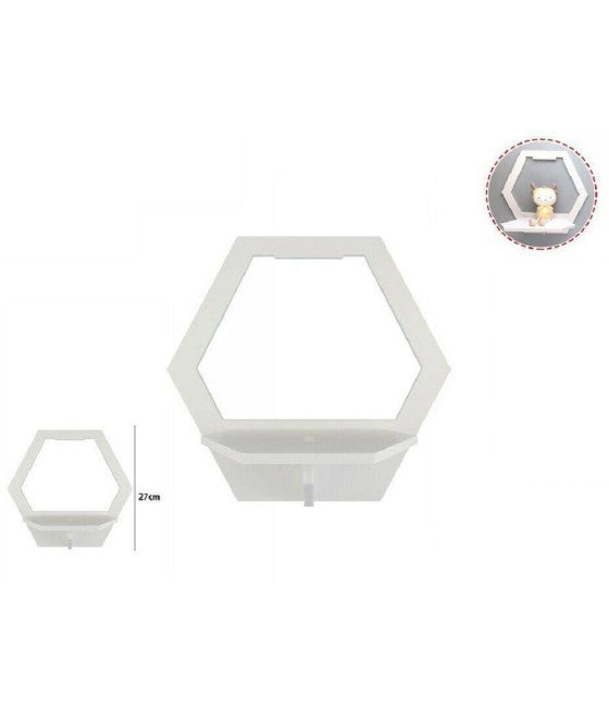 Cajonera de madera blanca 3 cajones 40x29x58cm decorado con texto dulce hogar