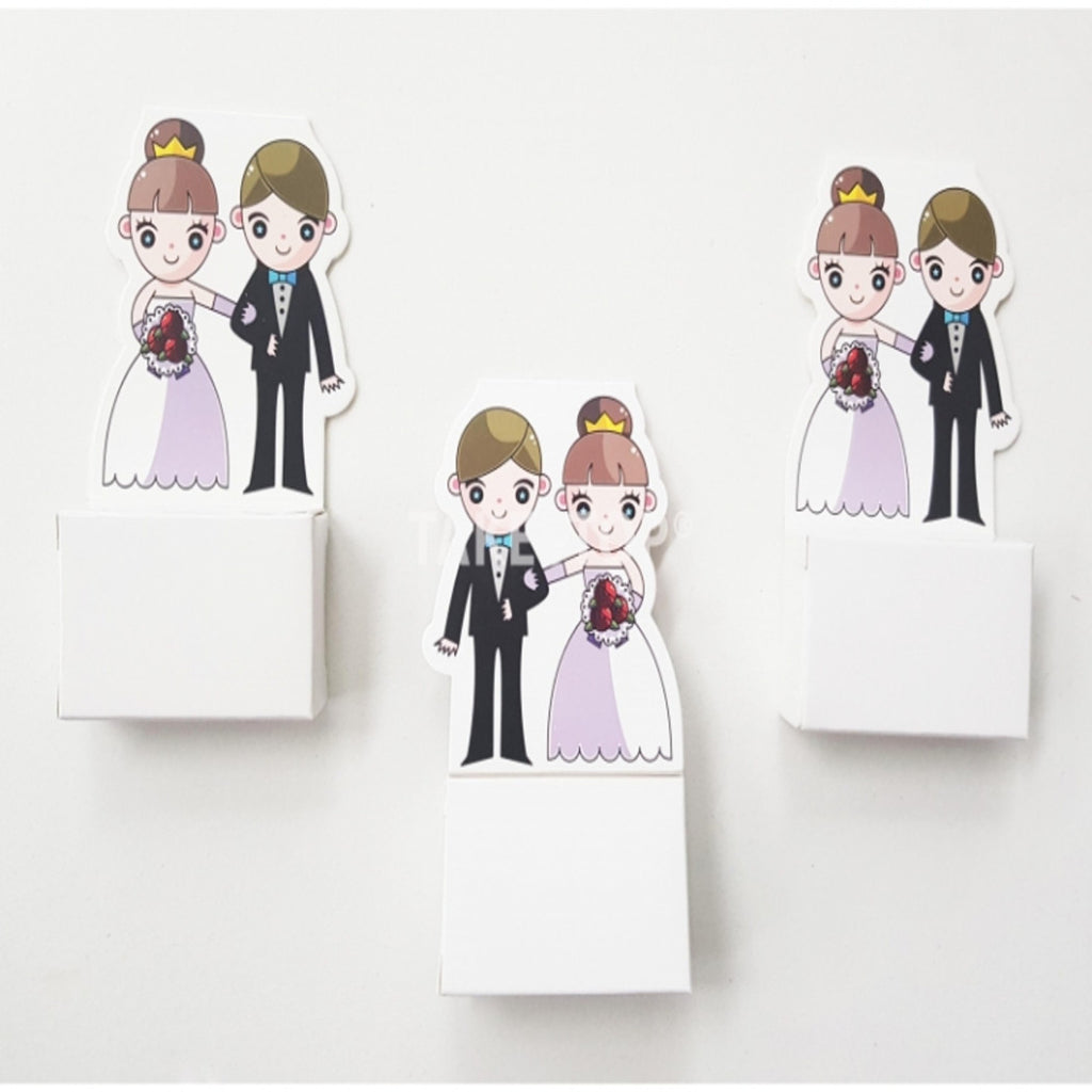 Favores Conjunto Favores de boda Historieta Holder Holder Holder Holder Confeti