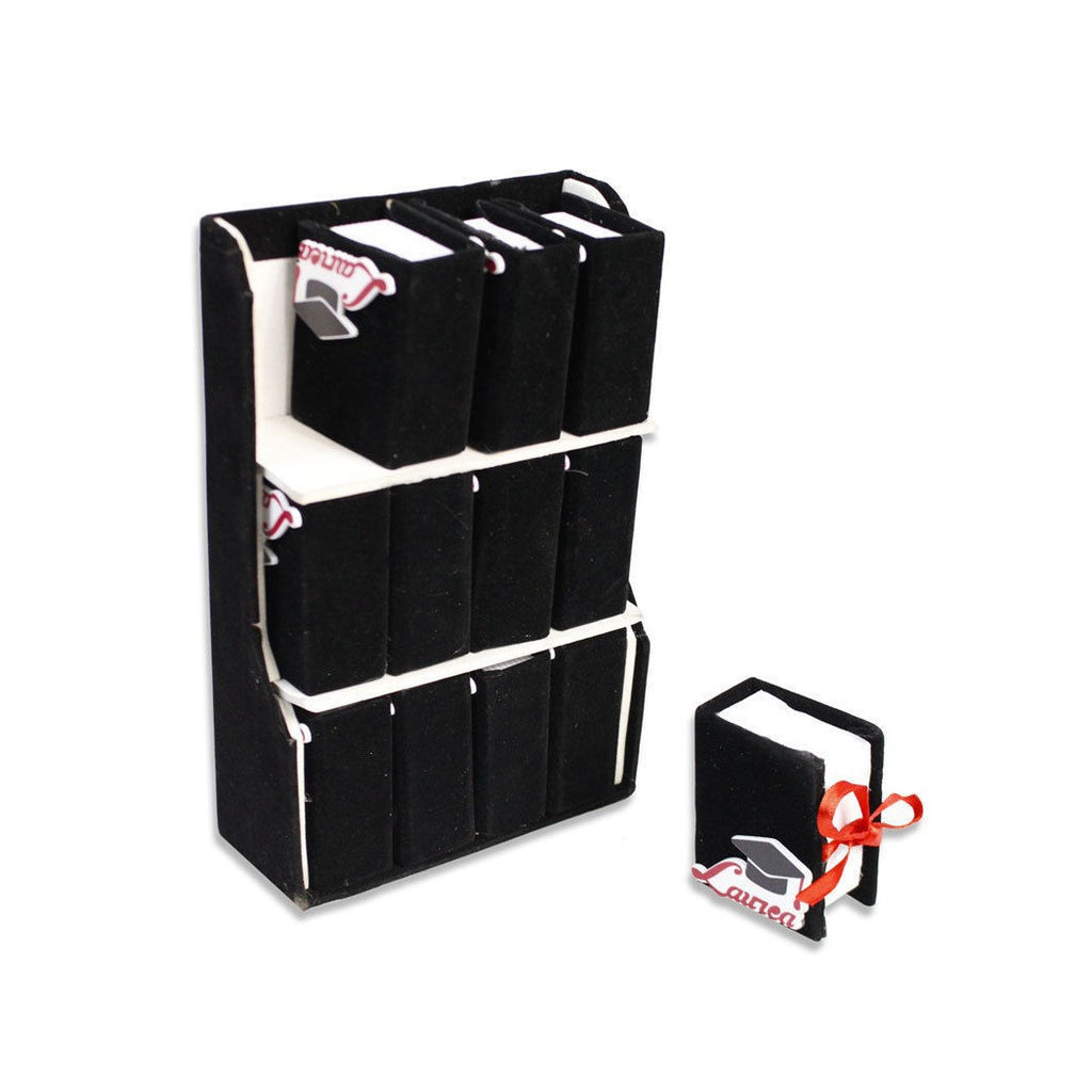 Favorship Set Degree Festival Door Confetti with Black Velvet Book Tray