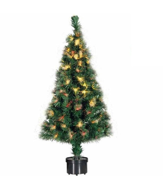 Fibra óptica Árbol de Navidad 140 consejos Luces de árbol de Navidad Navidad 120 cm Verde