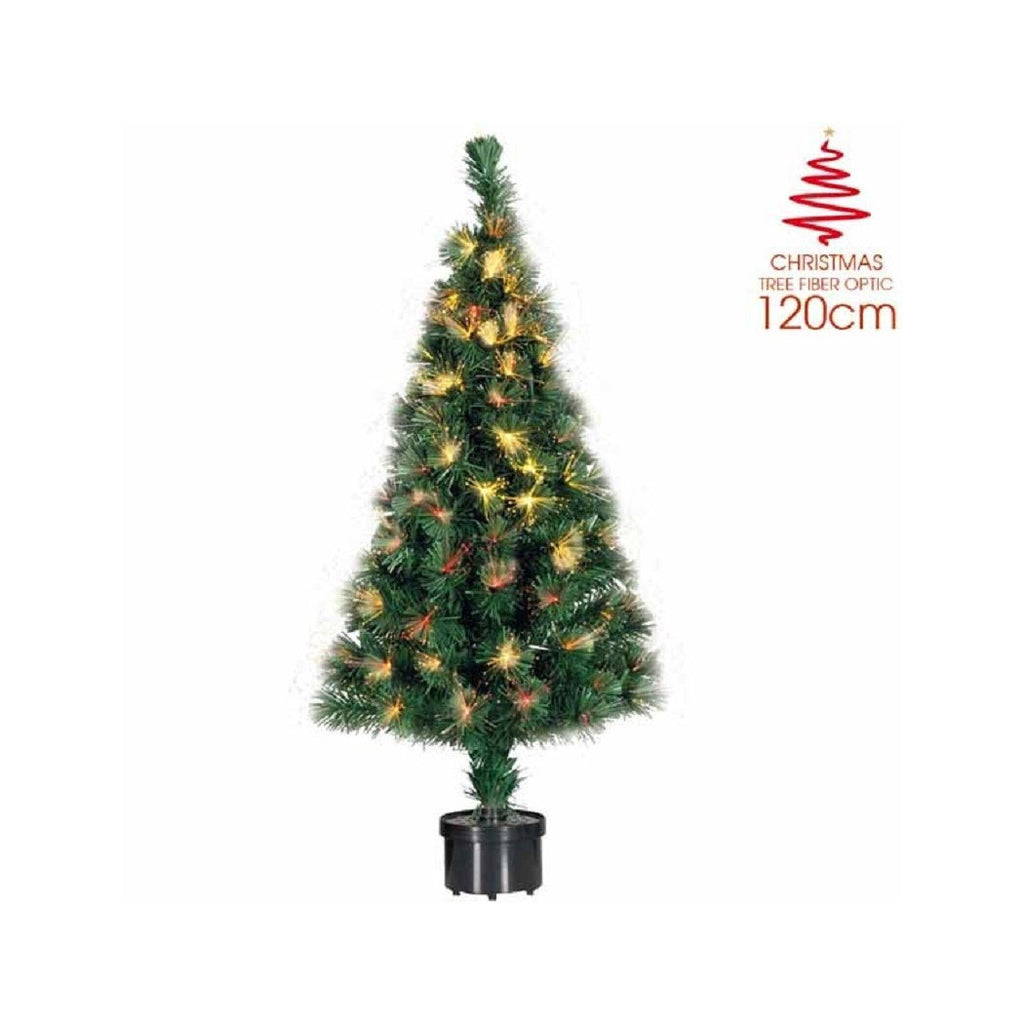 Fibra óptica Árbol de Navidad 140 consejos Luces de árbol de Navidad Navidad 120 cm Verde
