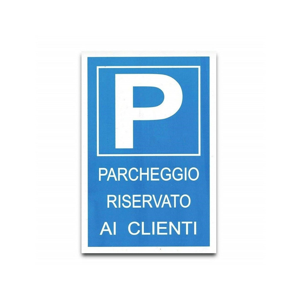 Firmador de estacionamiento reservado para la señal de la placa de los clientes