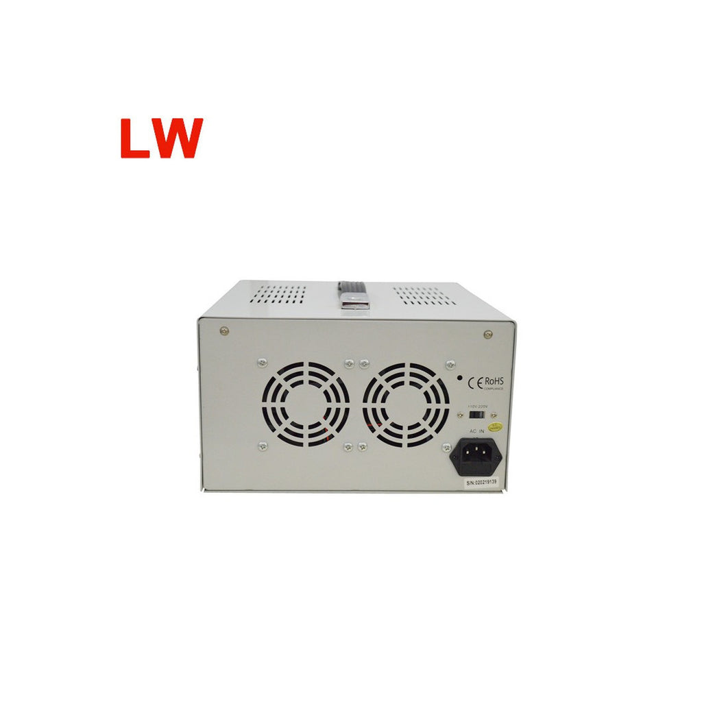 Fuente de alimentación estabilizada en el banco Dos canales Transformador ajustable 60V 5A