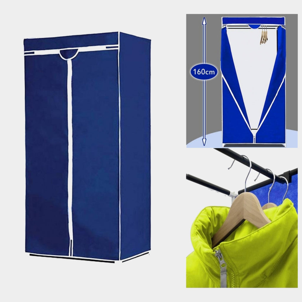 Gabinete Guardarropa Space-Whing with Cover 75x50x160cm Ropa Ropa Organizador
