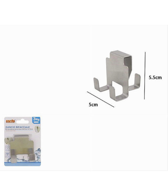 Barra 5 ganchos de acero adhesivo adhesivo perchas de plástico colgar toda la cocina