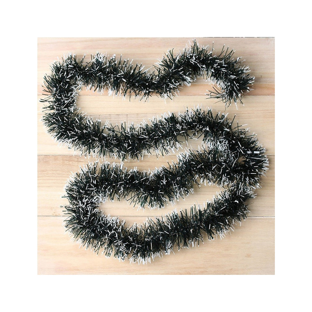 Guirnalda de Navidad 2 Mt Decoraciones de alambre verde y blanco Decoraciones de Navidad
