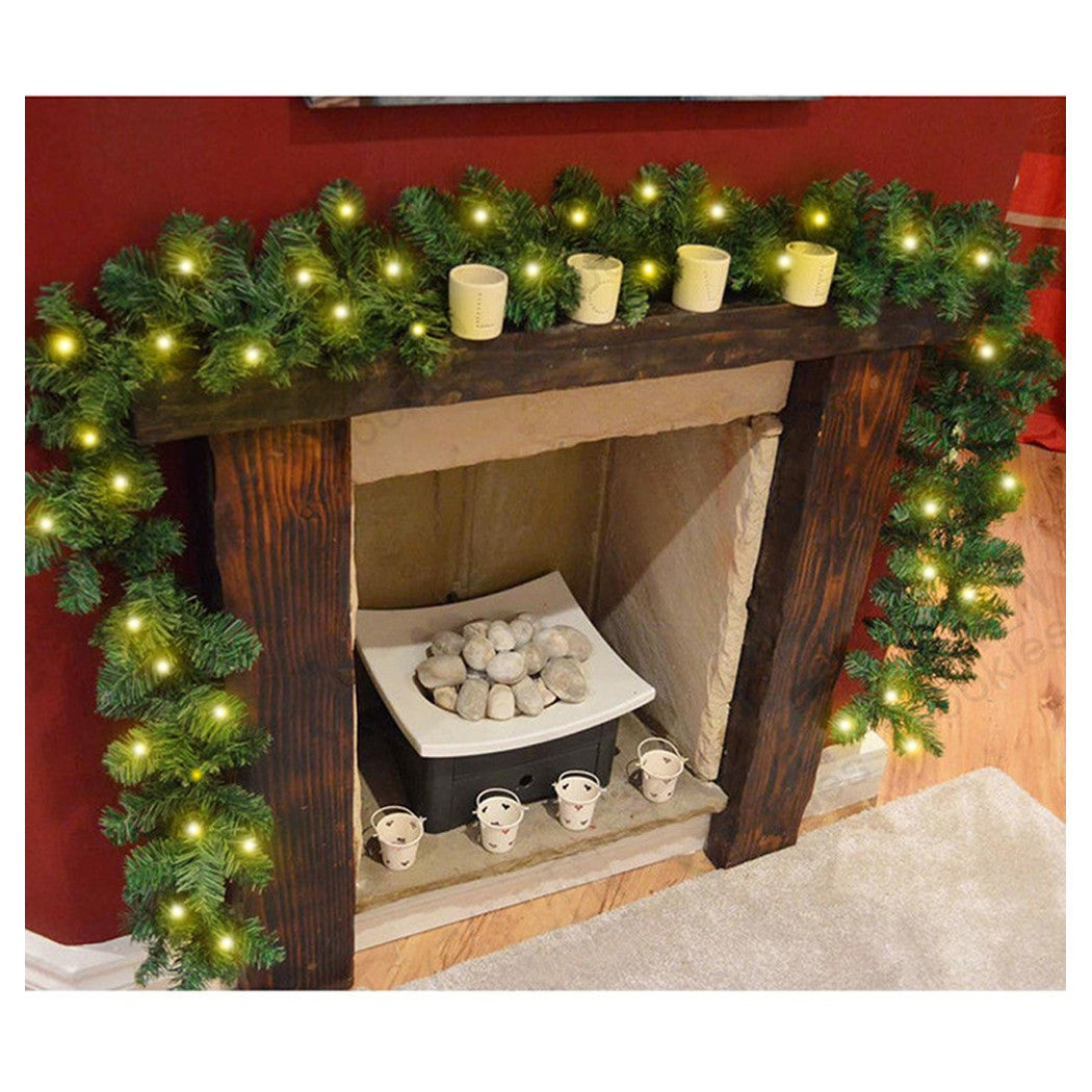 Guirnalda de Navidad 250cm 200 consejos 100 luces LED LED Blanco Cálido Decoraciones de Navidad