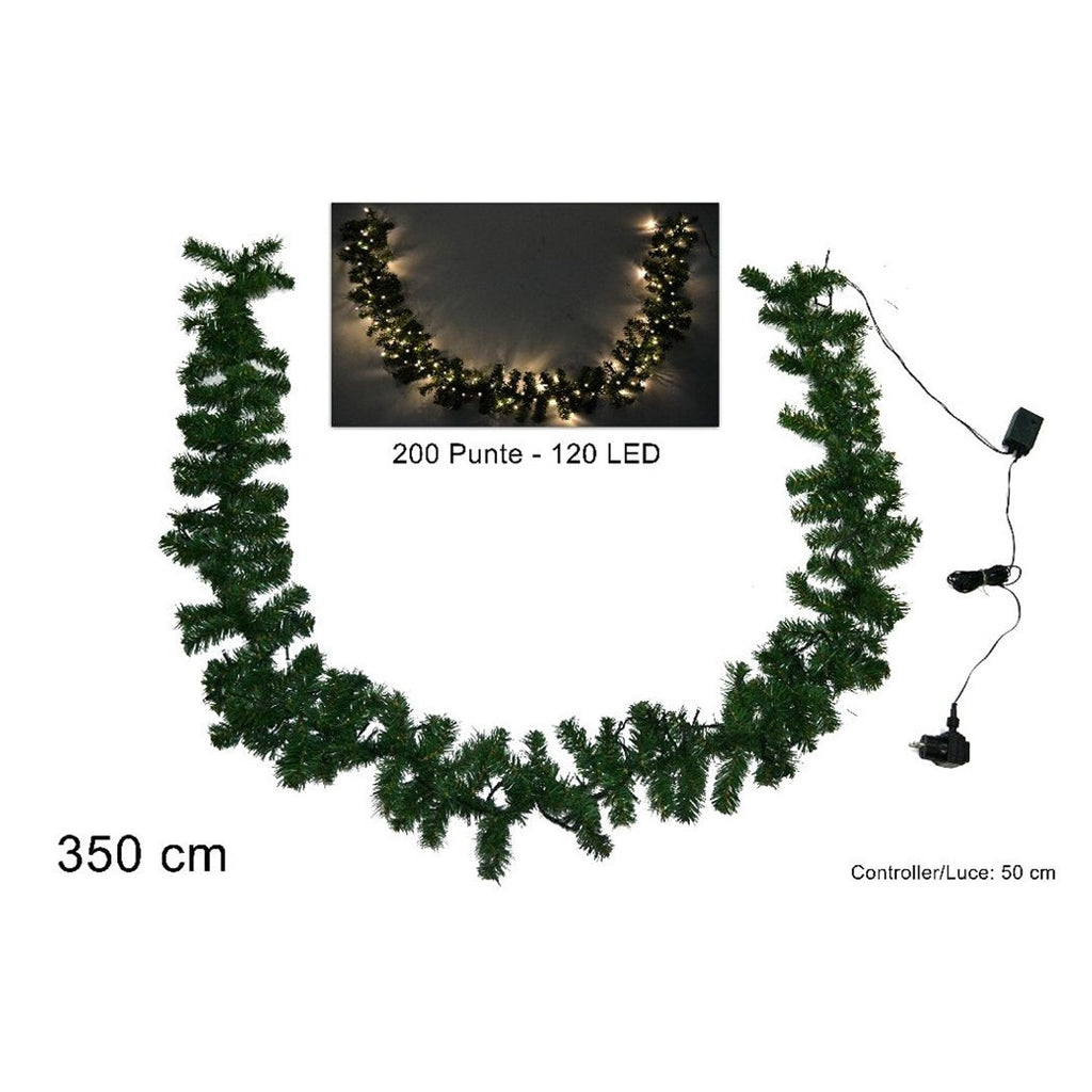 Guirnalda de Navidad 250cm 200 consejos 100 luces LED LED Blanco Cálido Decoraciones de Navidad