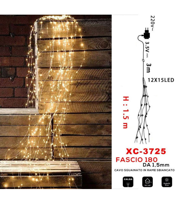 Copo de nieve colgante Appendino Reloj y Jute 44 cm Decoraciones de Navidad