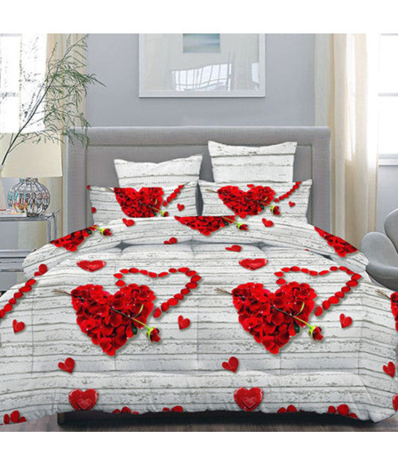 Completa 100% algodón cama doble Zebro 240x280cm cubierta térmica