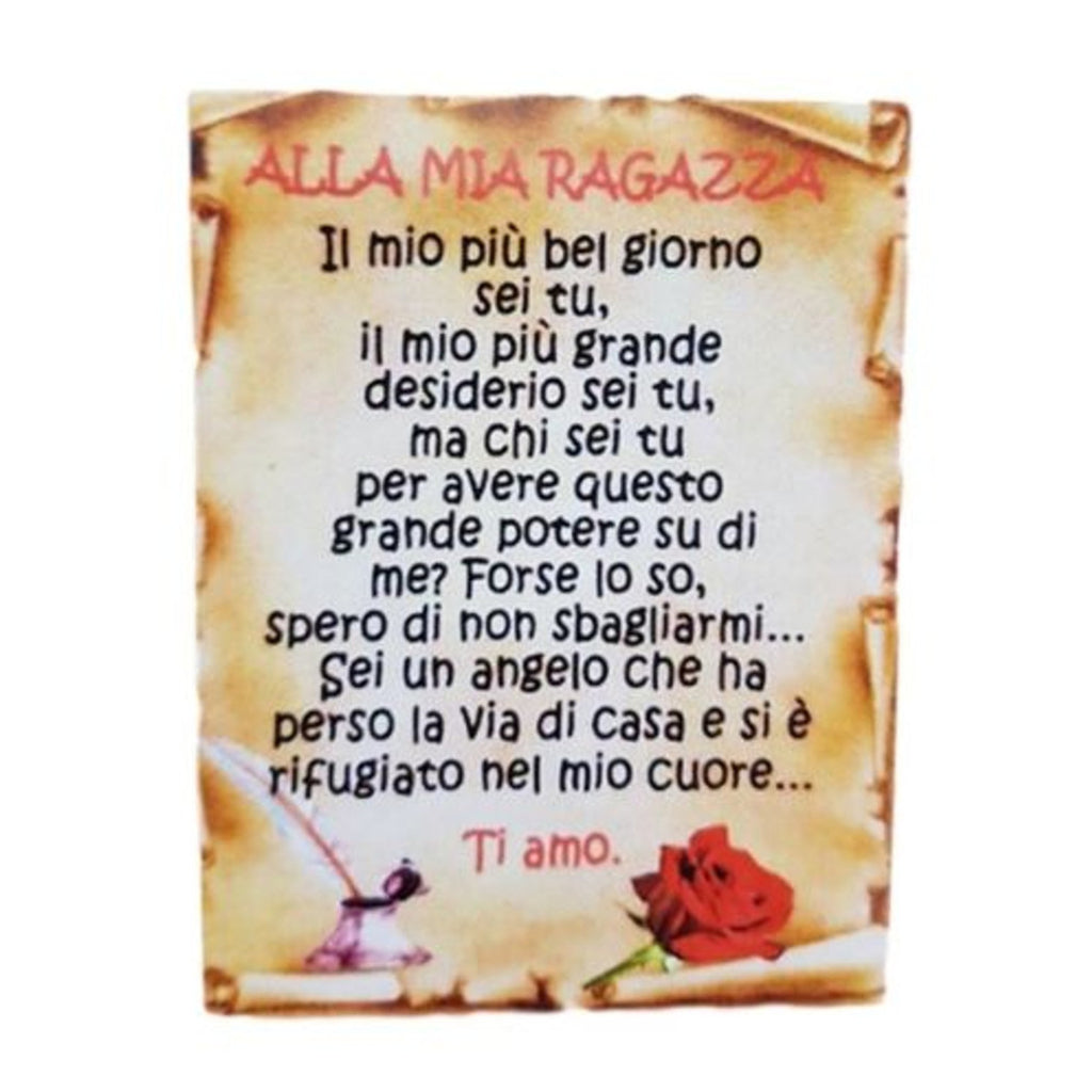 Imán imán imán rectangular regalo idea ideas frases de dedicación novia