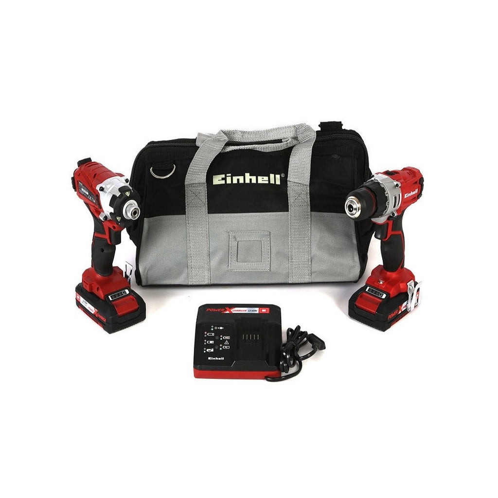 Juego de Destornillado Einhell Einhell y Destornillador de Batería TE-TK18LI3AH Iones de Litio