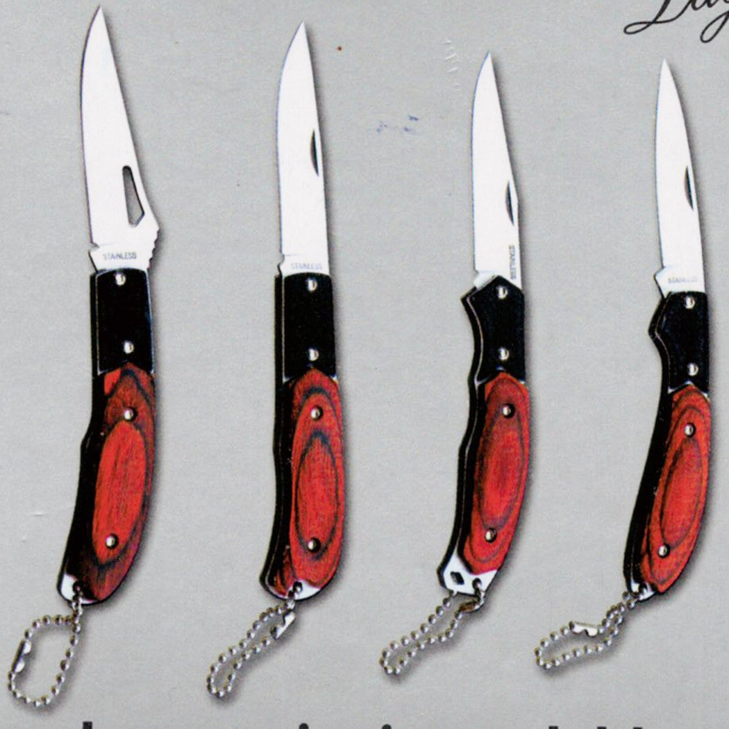 Juego de kit de 4 cuchillos de bolsillo de bolsillo con hoja de acero inoxidable