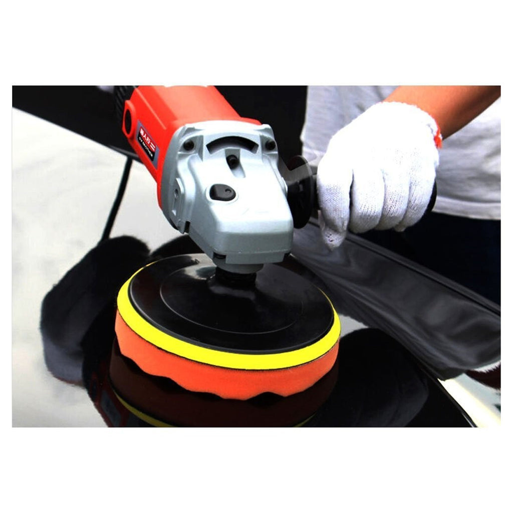 Kit de 6 esponjas de disco de pulido de velcro con adaptador de pulido de automóviles 3 5 6 "