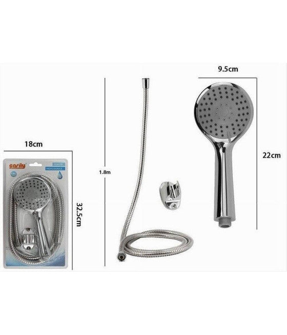 Cabeza de ducha 6 "15 cm de acero redondo estándar ajustable ajustable ajustable